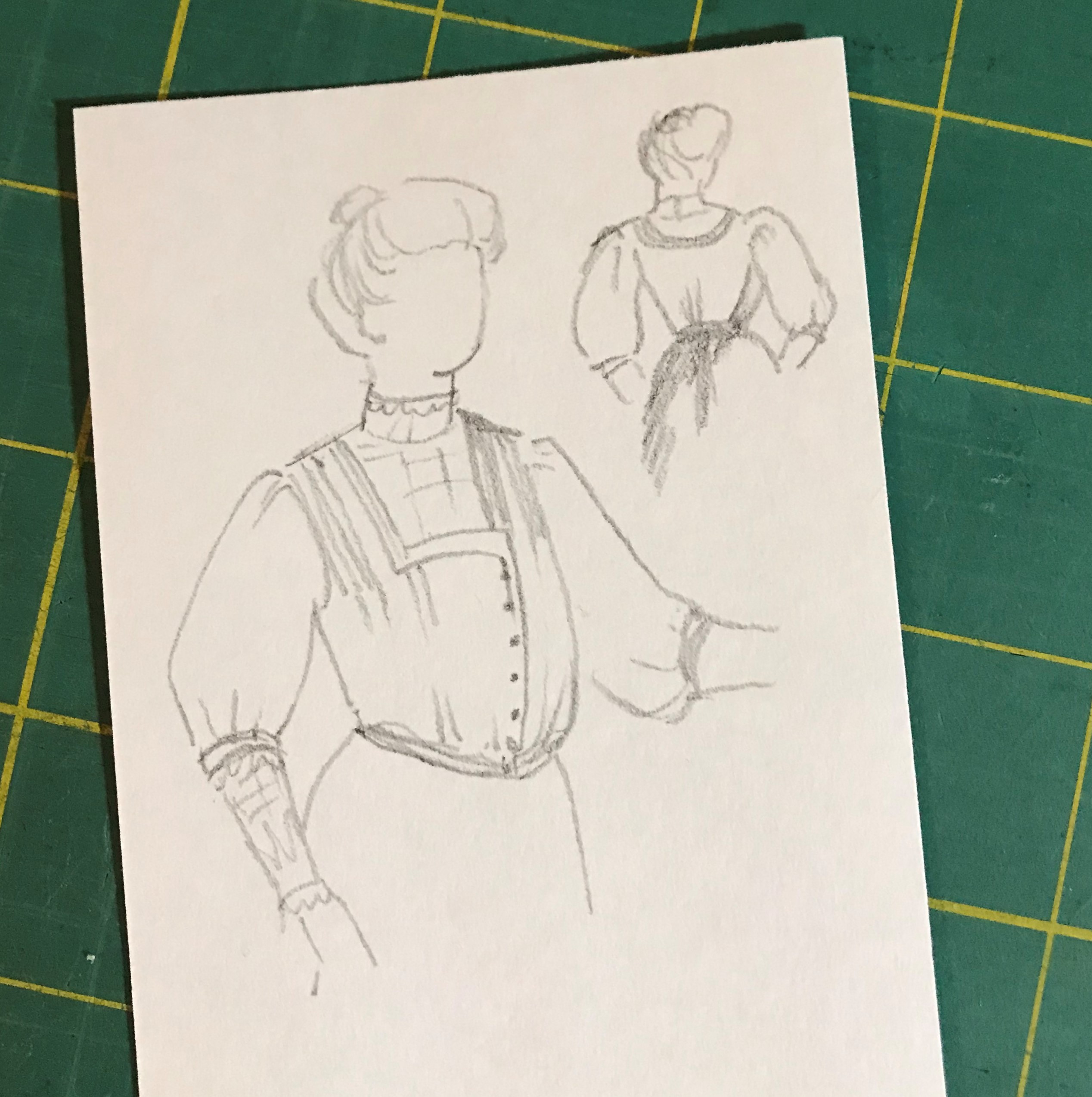 A rough sketch of the Party Waist design